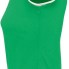 Футболка женская MOOREA 170, ярко-зеленая с белой отделкой