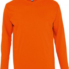 Футболка мужская с длинным рукавом MONARCH 150, оранжевая