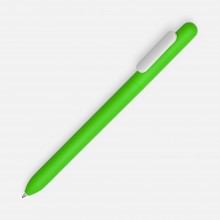 Ручка шариковая Slider Soft Touch, зеленая с белым Ручка шариковая Slider Soft Touch, зеленая с белым