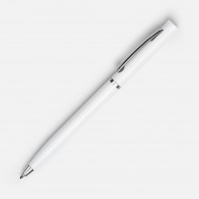 Ручка шариковая Euro Chrome, белая