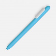 Ручка шариковая Slider Soft Touch, голубая с белым Ручка шариковая Slider Soft Touch, голубая с белым