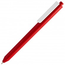 Ручка шариковая Pigra P03 Mat, красная с белым Ручка шариковая Pigra P03 Mat, красная с белым