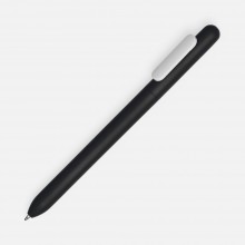 Ручка шариковая Slider Soft Touch, черная с белым Ручка шариковая Slider Soft Touch, черная с белым