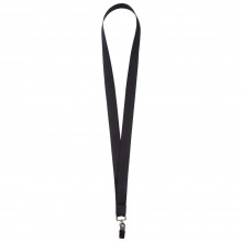 Лента для бейджа Neckband, черная Лента для бейджа Neckband, черная