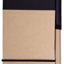 Блокнот на кольцах Eco Note с ручкой, черный Блокнот на кольцах Eco Note с ручкой, черный