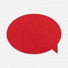 Наклейка тканевая Lunga Bubble, M, красная