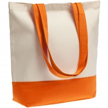 Холщовая сумка Shopaholic, оранжевая Холщовая сумка Shopaholic, оранжевая