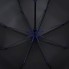 Зонт-трость Hidecolor с цветными спицами, черный с синим